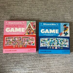 NWT Crocodile Creek Magnetic Board Games Gingerbread Co. and Blizzard Blitz